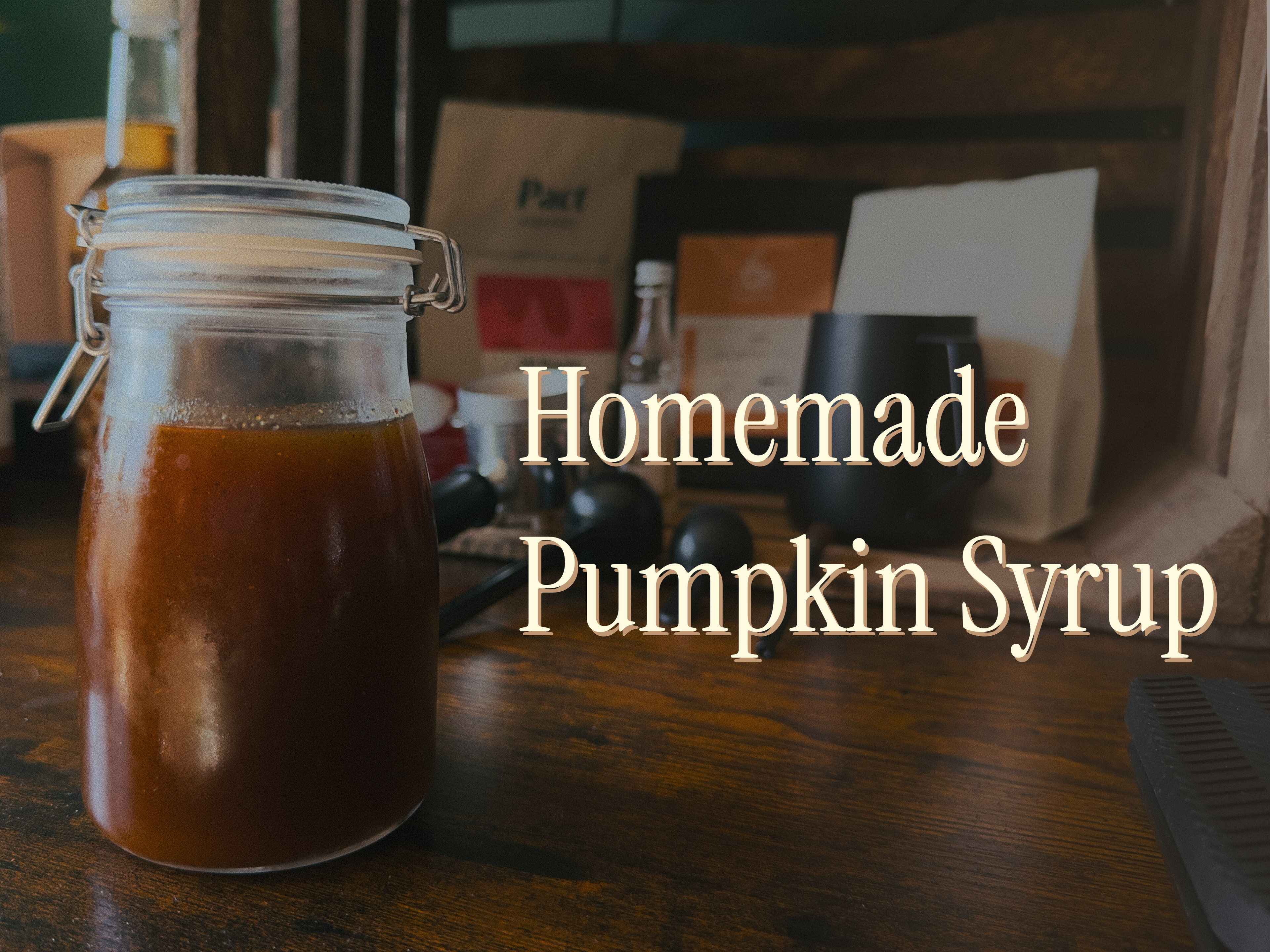 Pumpkin syrup for your morning coffee